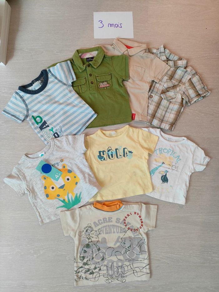 Lot de tee-shirt garçon 3 mois