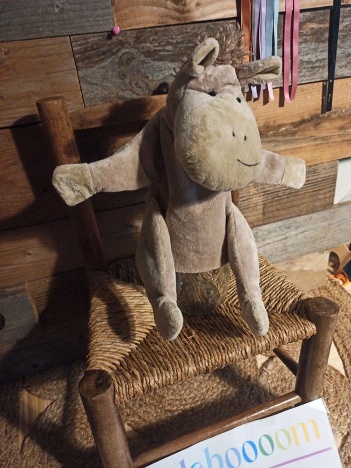Peluche marionnette âne Ploni tbe - photo numéro 3