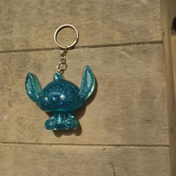 Porte clés Stitch bleu clair