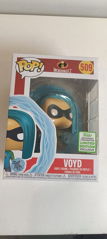 Funko pop Pixar Les indestructibles Voyd / Vortex 509 (Edition limitée Spring Convention 2019)