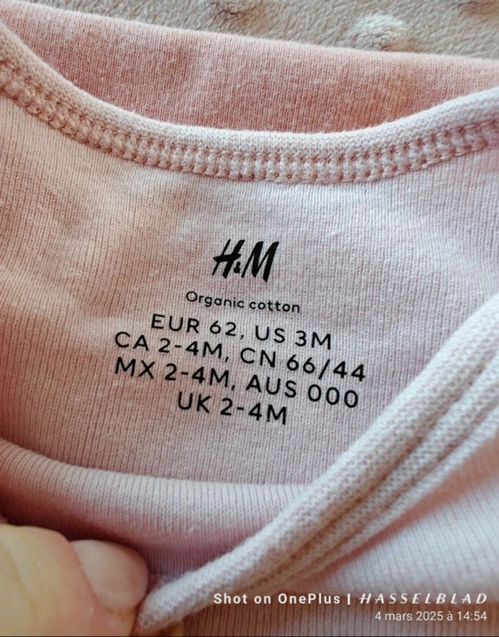 Lot de 5 bodies ML tons rose - photo numéro 3