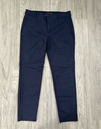 Pantalon ajusté bleu marine Zara T38/40 M/L