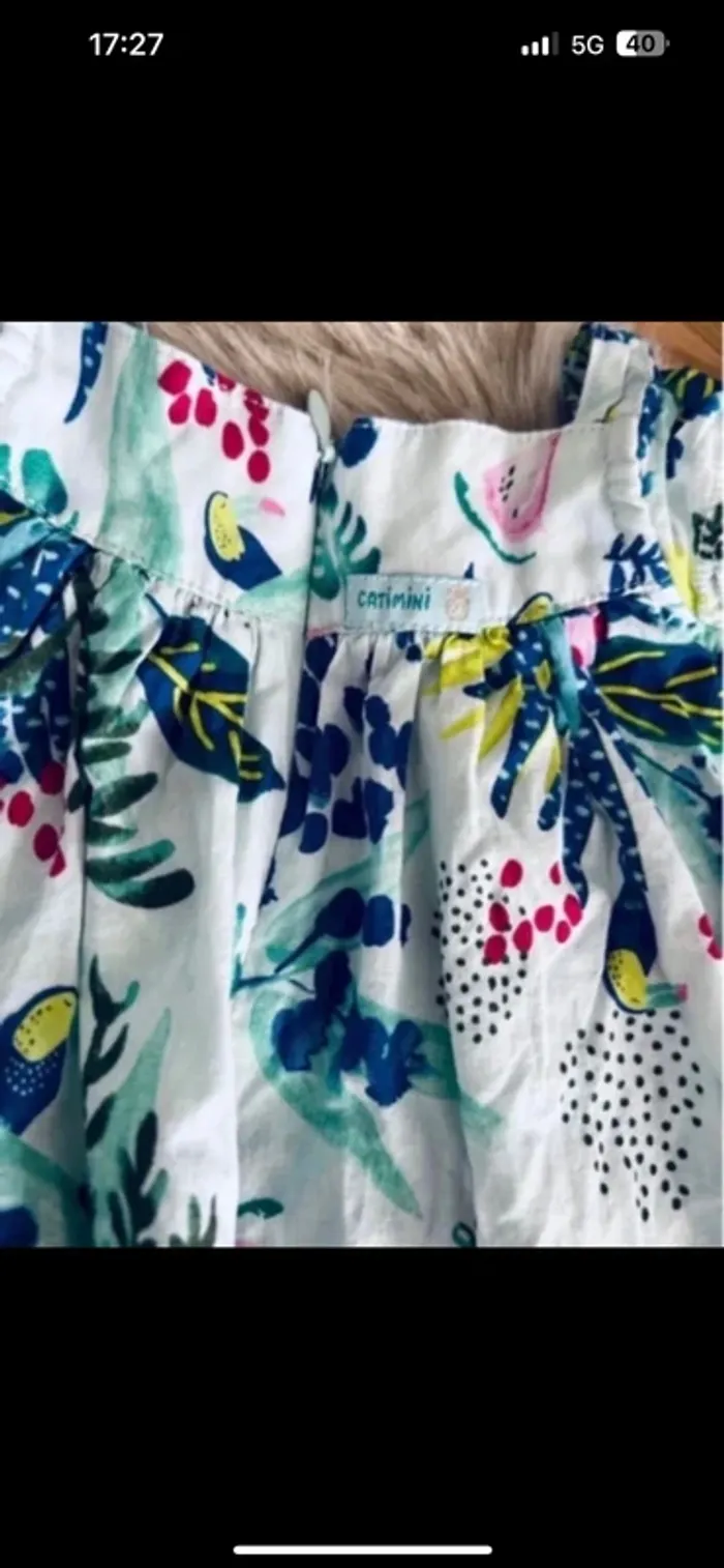 Robe bloomer Catimini été taille 12-18mois exellent état - photo numéro 6