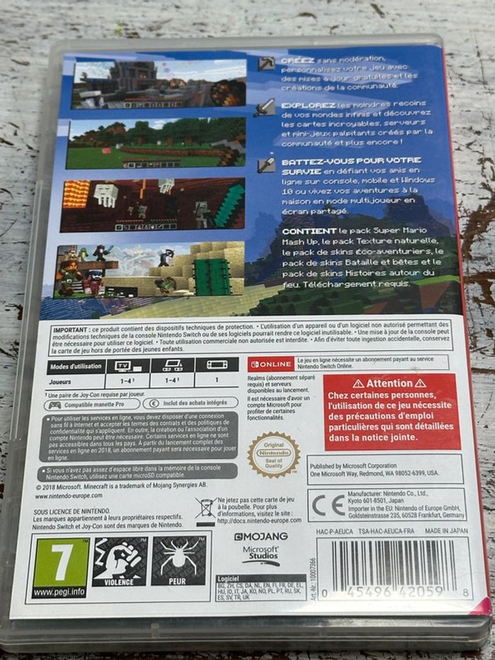 Jeu Nintendo Switch Minecraft - photo numéro 2