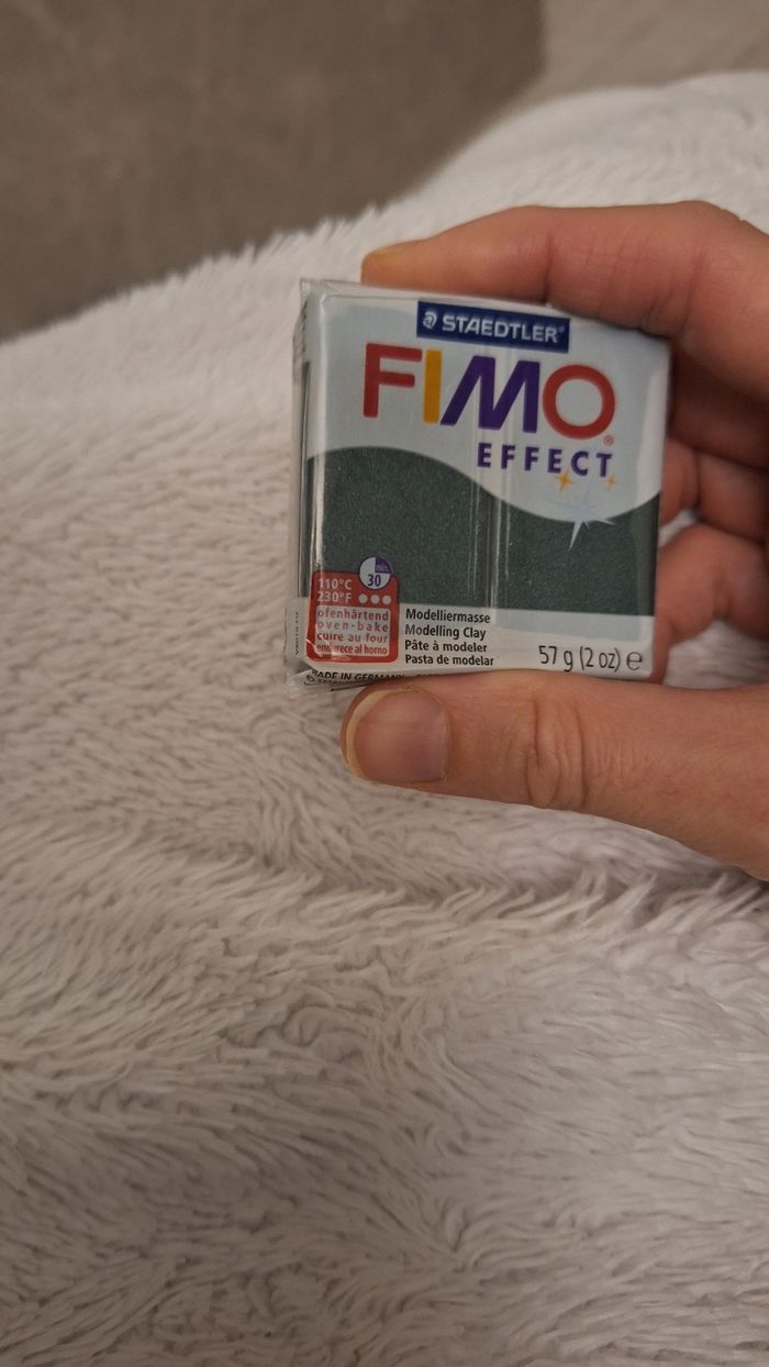 Lot de 2 pâtes fimo effect métallisé - photo numéro 2