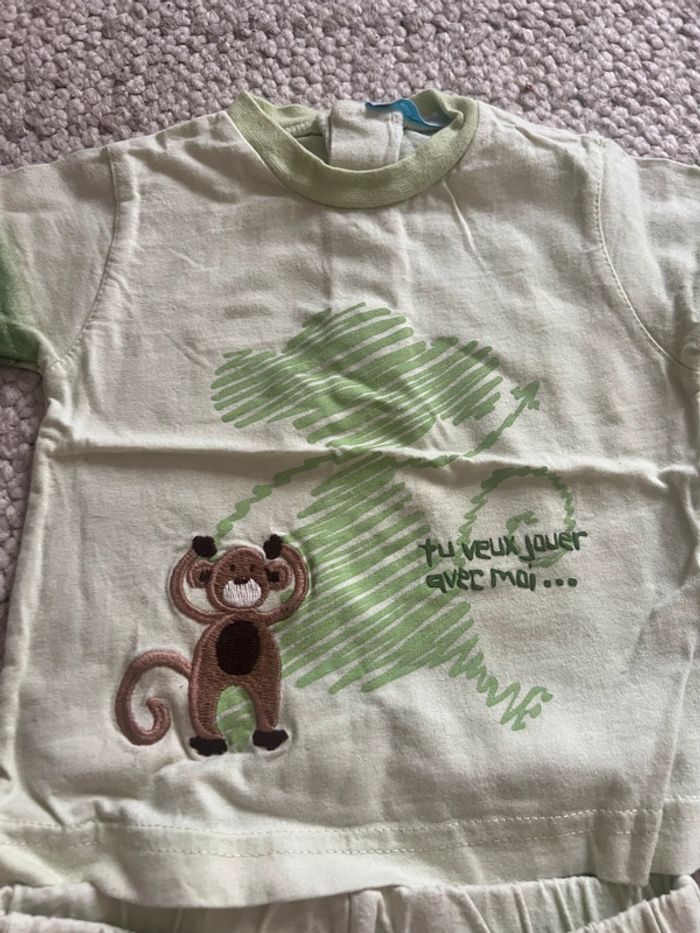Ensemble été tee shirt short 3 mois - photo numéro 3