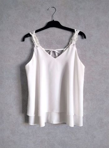 Débardeur voile blanc, neuf - Cache Cache