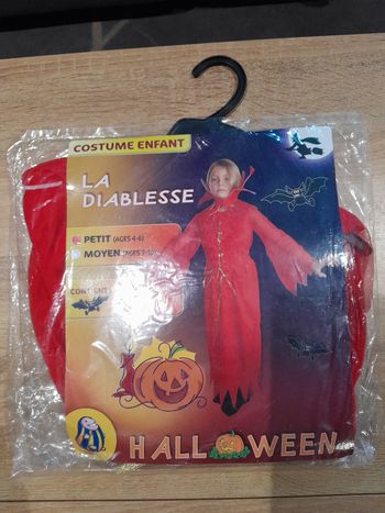 Déguisement halloween la diablesse 4-6ans