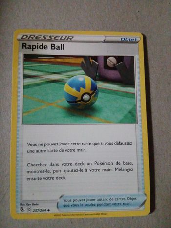 carte pokemon  Rapide ball