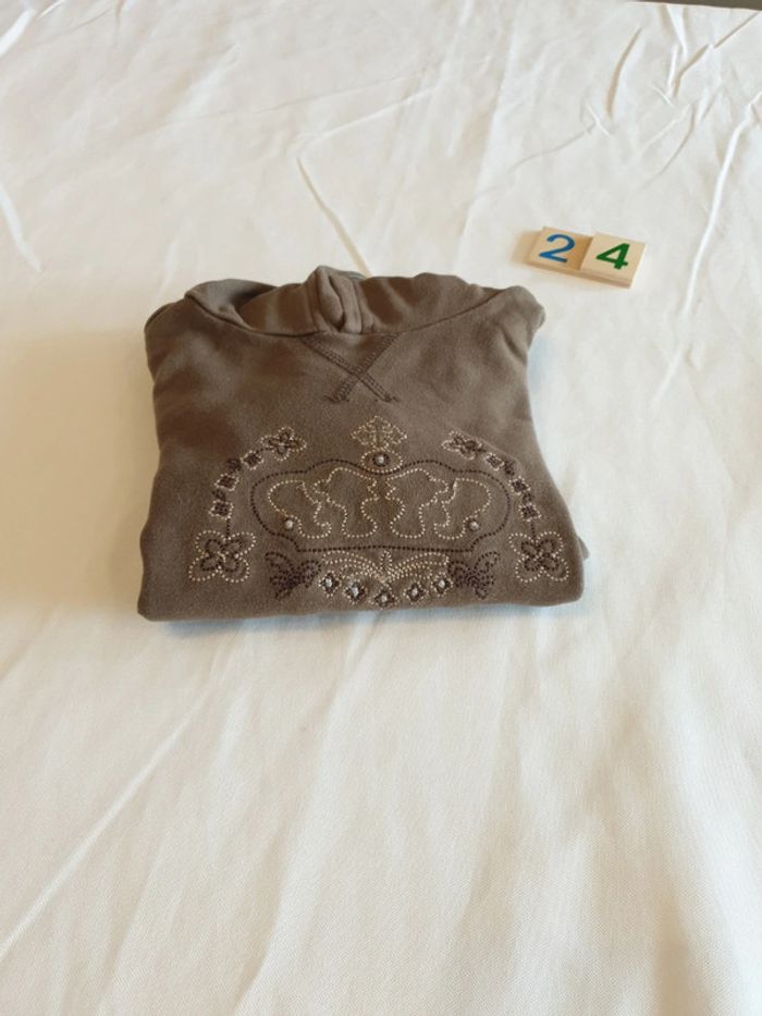 Sweat capuche gris 24 mois - photo numéro 4
