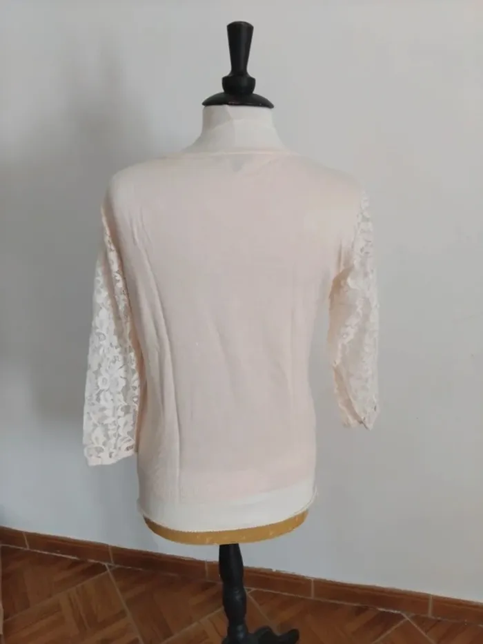 Blouse manches 3/4 dentellées 123t 42 - photo numéro 4