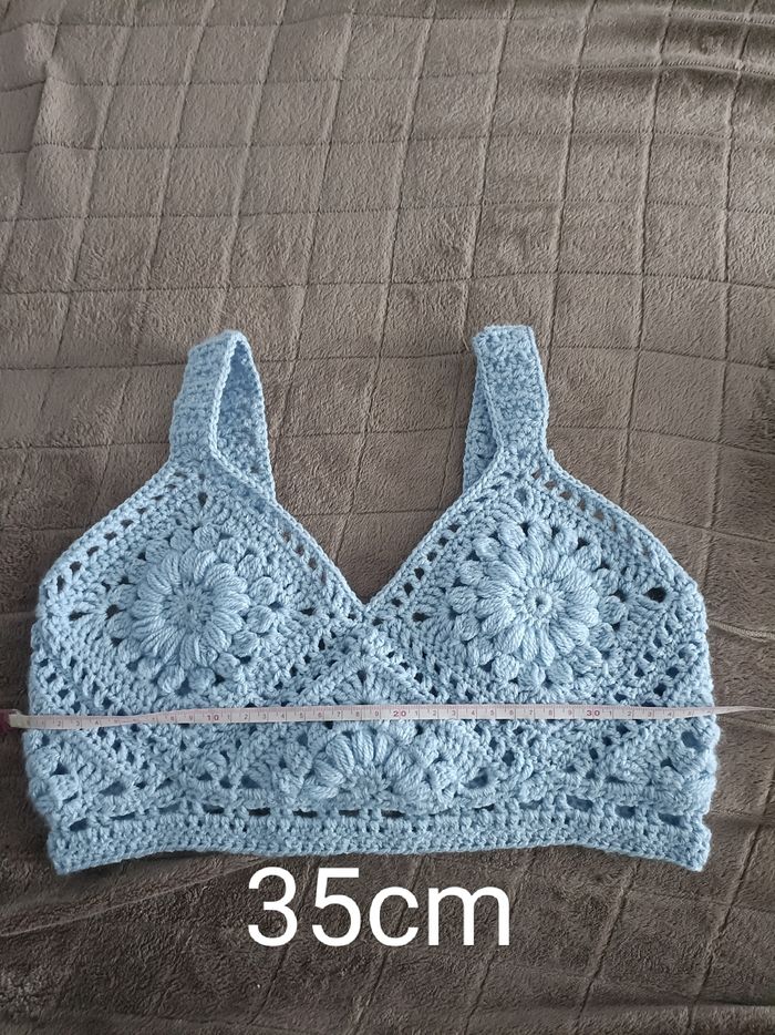 💙 Top crochet vibes estivales – M 💙 - photo numéro 3