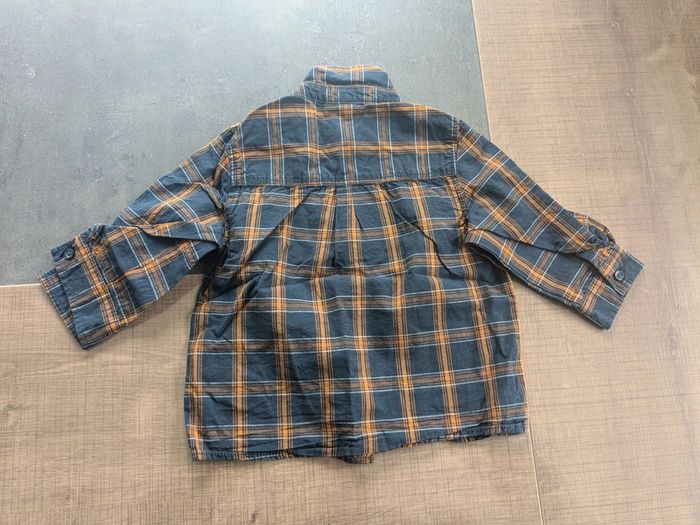 Chemise manches longues a carreaux 12 mois - photo numéro 2