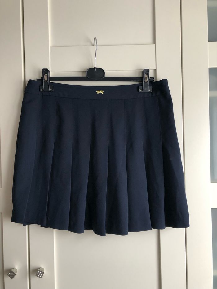 Jupe bleu marine plissée - photo numéro 3