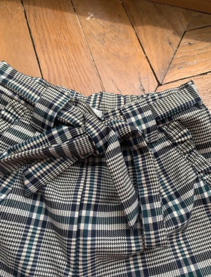 Short taille haute à carreaux - photo numéro 3