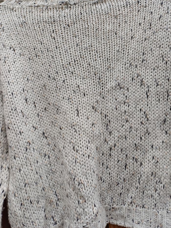 Joli pull court en laine blanc Stradivarius taille M - photo numéro 7