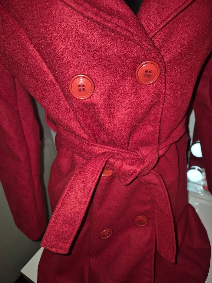 Manteau élégant rouge - photo numéro 8