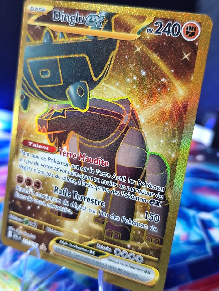 Carte pokémon neuve 🇨🇵 Dinglu EX 275/193 Gold Évolution à Paldéa - photo numéro 3