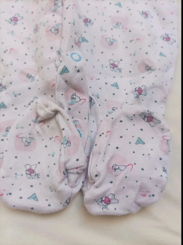 Grenouillère en coton fille 9 mois - photo numéro 3