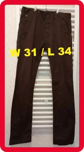 Pantalon marron RAW Taille W 31 / L 34