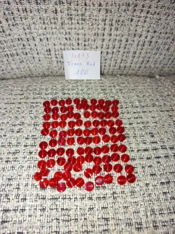 Lot de pièces lego rouge translucides