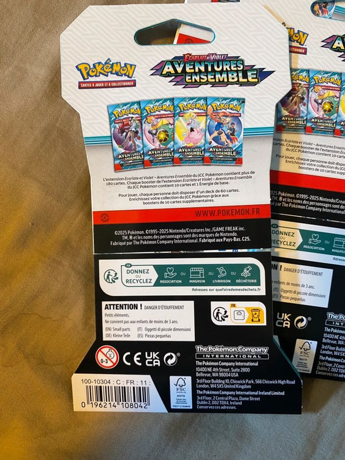 Lot de 6 blisters pokémon EV09 aventures ensemble - photo numéro 9