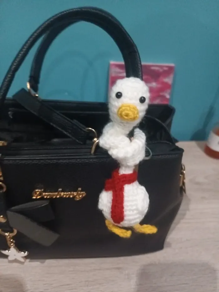 Attache sac amigurimi oie neuf - photo numéro 3