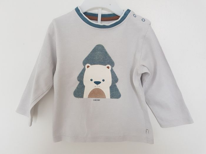 Tee-shirt manches longues obaïbi. 18 mois.