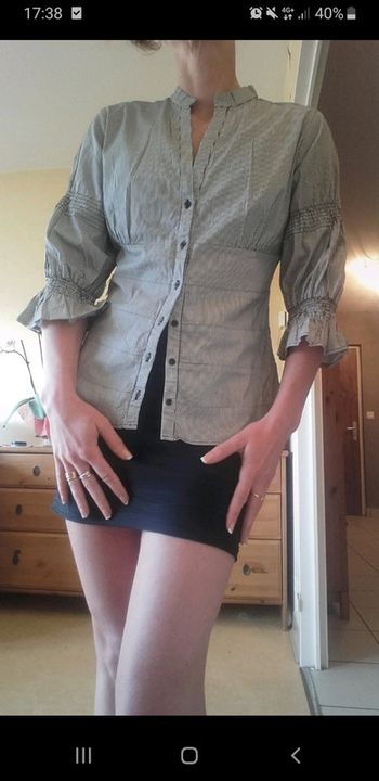 Haut chemise chemisier femme sexy fashion Zara taille 38