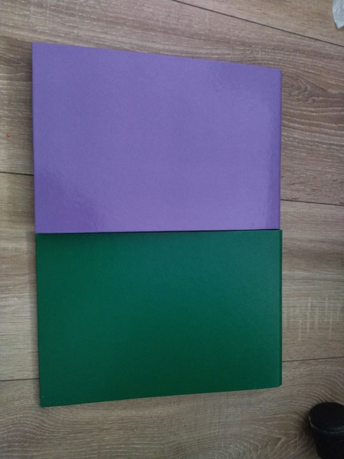 Lot de 2 petits classeurs