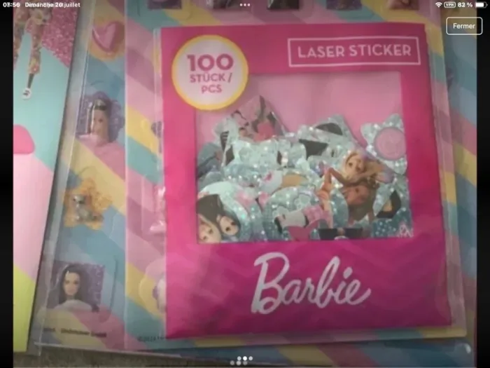 NEUF barbie lot 500 stickers - photo numéro 2