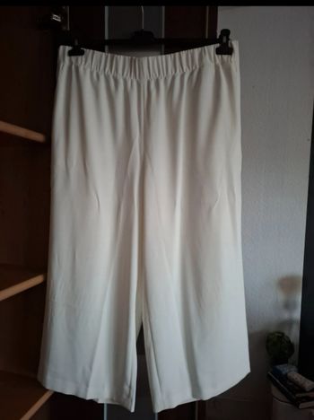 Pantalon 3/4 blanc, taille XL