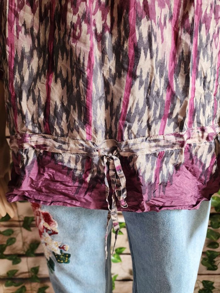 🌸Blouse 100% soie Sud Express Taille 40🌸 - photo numéro 4