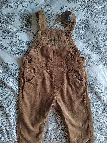 Salopette velours 3/6 mois zara