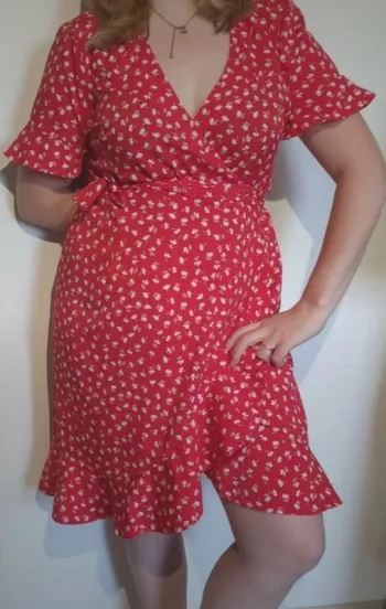 Robe portefeuilles motifs fleurie