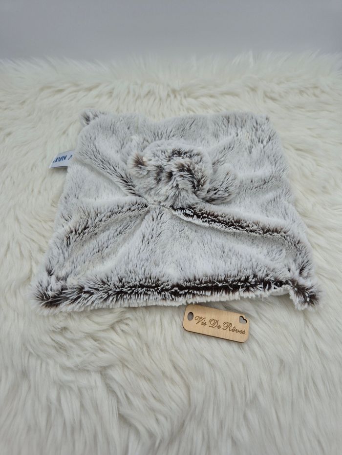 Doudou plat carré Ours Flocons BN051 Baby Nat - photo numéro 2