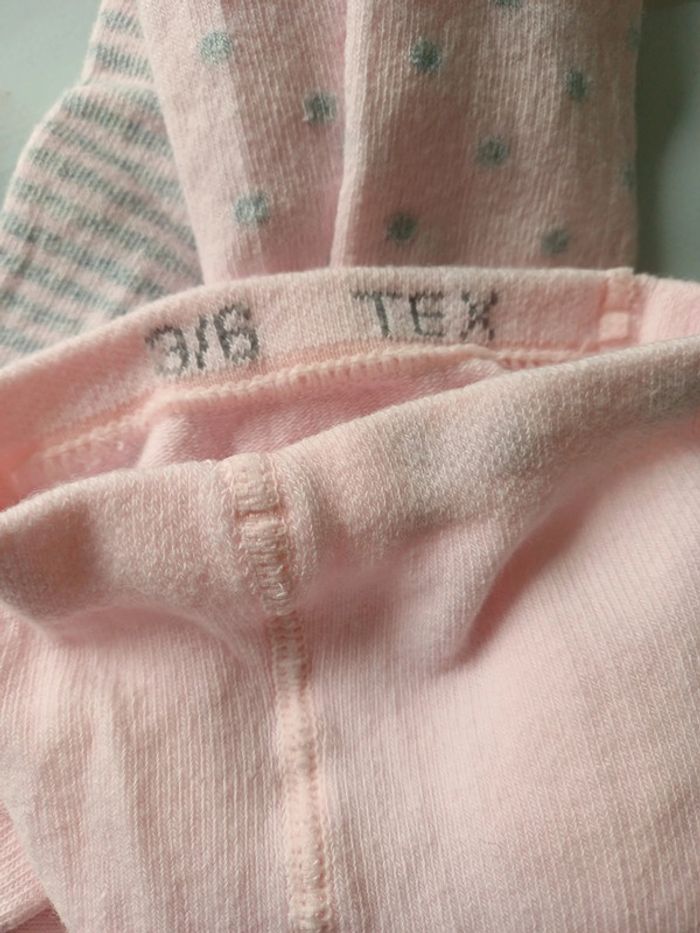 Lot 2 paires collants 3/6 mois Tex - photo numéro 3