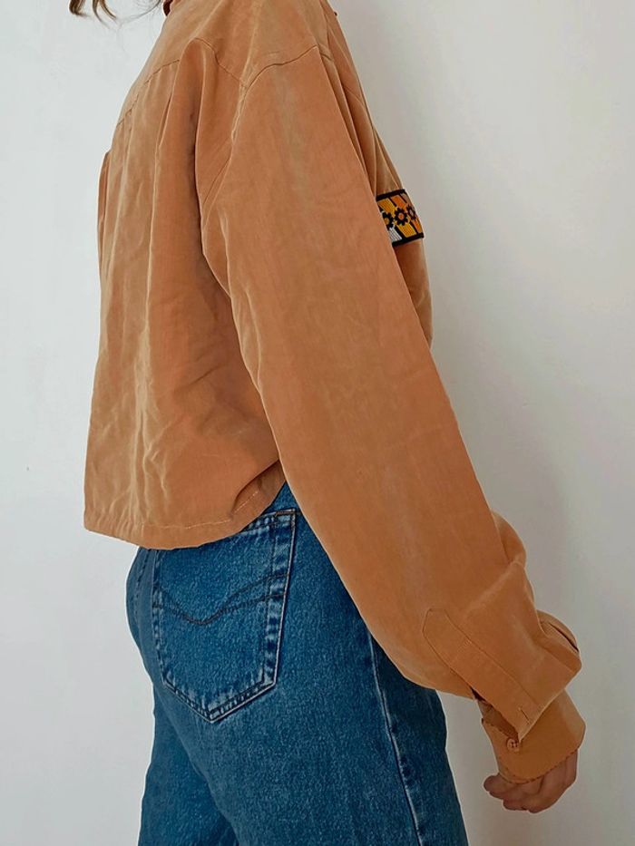Chemise terracota upcyclée - photo numéro 2