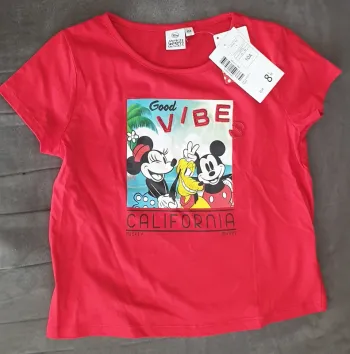 Tee-shirt rouge Minnie 10 ans