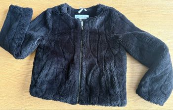Veste en fausse fourrure noire Orchestra 6 ans