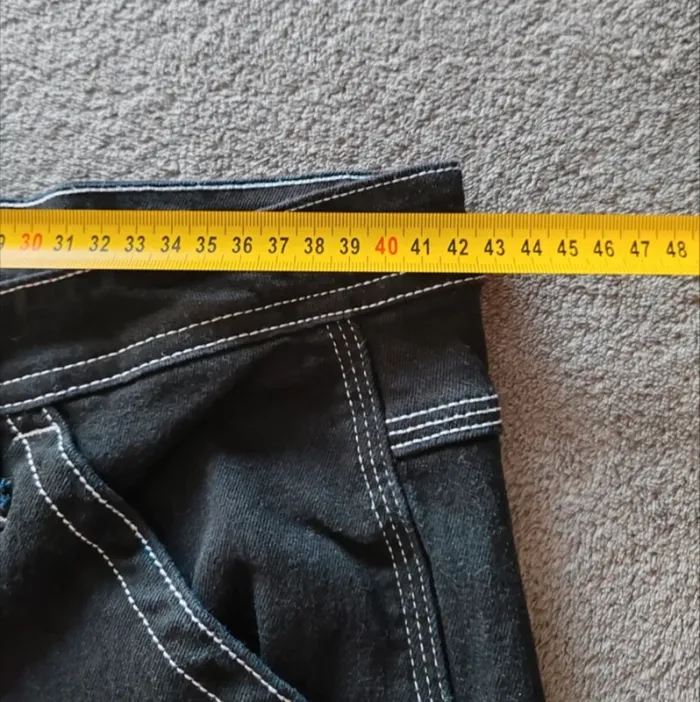 Pantalon Carpenter Dickies – Noir, Surpiqûres Blanches – T42 - photo numéro 7