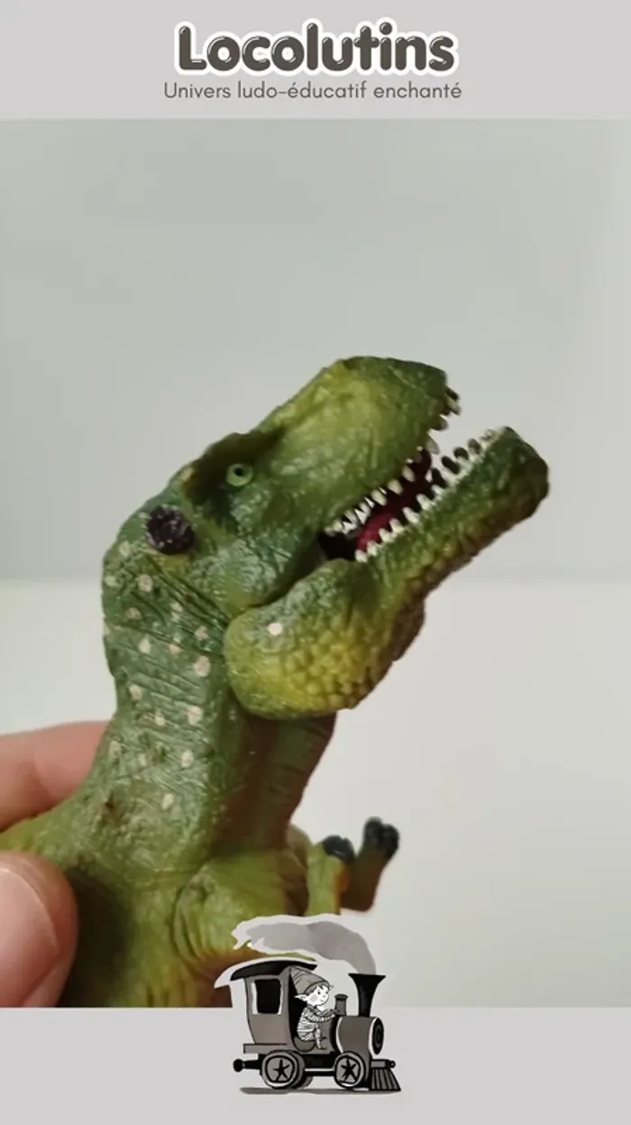 🚂 Figurine ▪ T-rex dinosaure pleine et solide - photo numéro 3