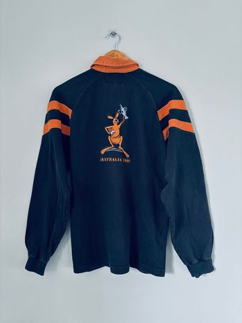 Très joli maillot sweat polo Vintage rétro ancien Australia Rugby 🏉 World 2003 kangourou 🦘taille M