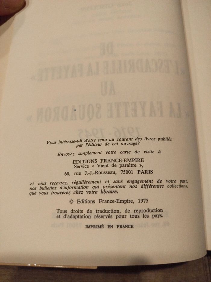 Livre L'escadrille la Fayette - photo numéro 5