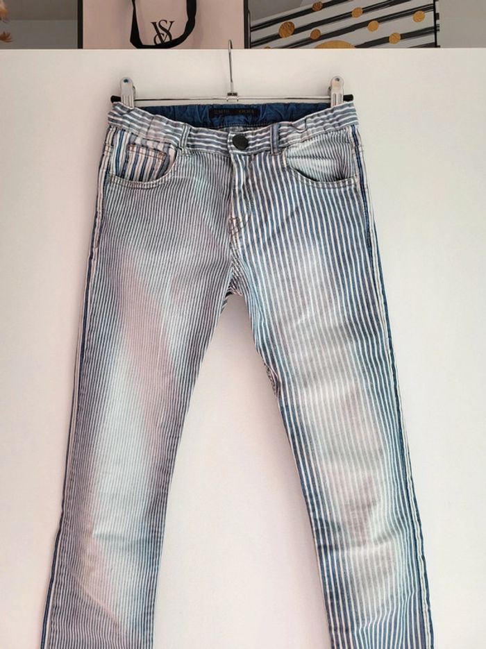 Jean à rayures Ikks slim fit 12 ans impeccable - photo numéro 2