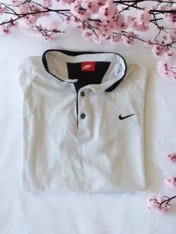 Polo Nike blanc XL