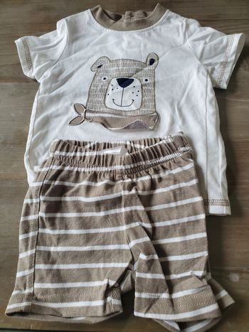 Ensemble short t-shirt 3 mois