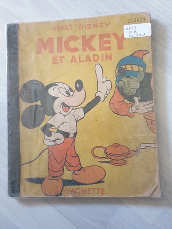 Magnifique mickey Aladin ancien