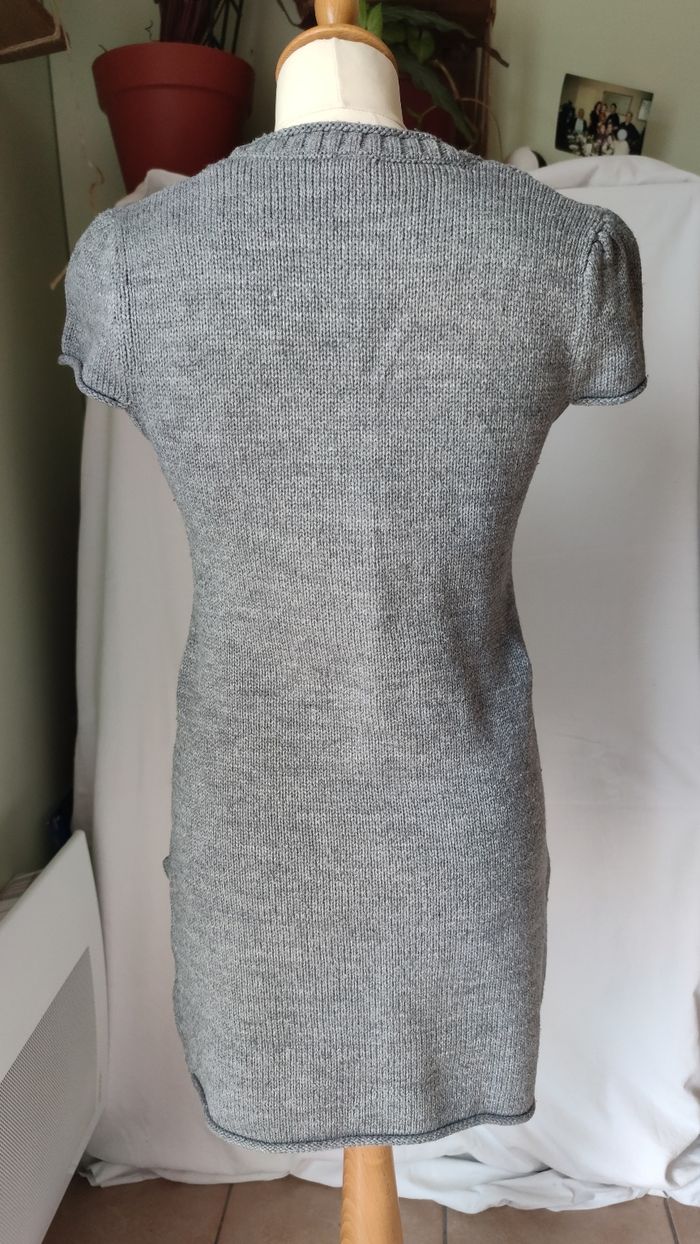 Robe pull en maille grise 38/40 - photo numéro 3