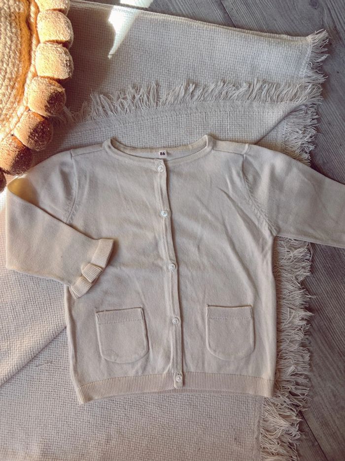 Gilet maille fine idéal mi-saison beige 86